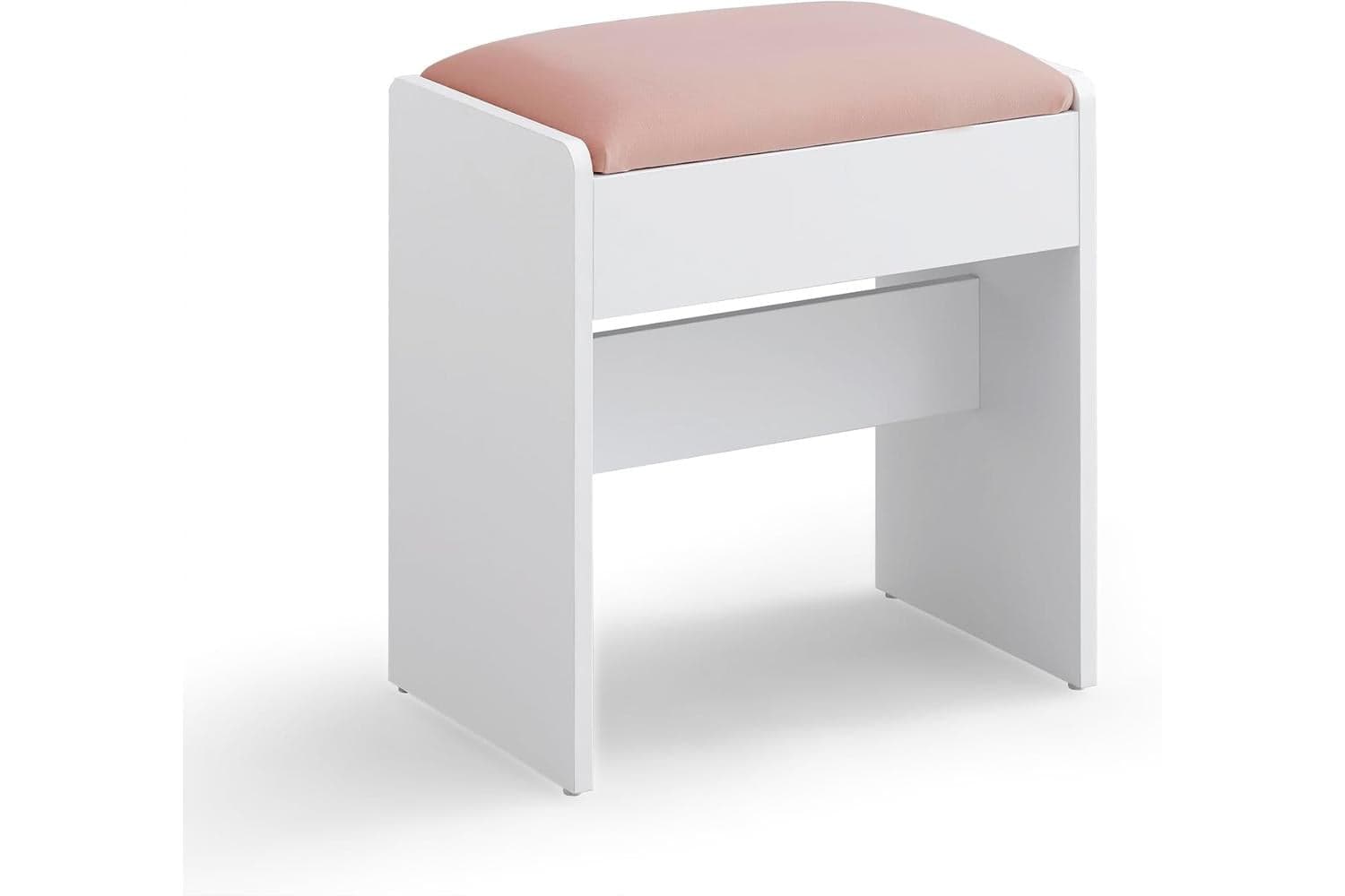 Vanity Bench | Vanity Stool | Velvet | 28.6 X 45 X 45 Cm