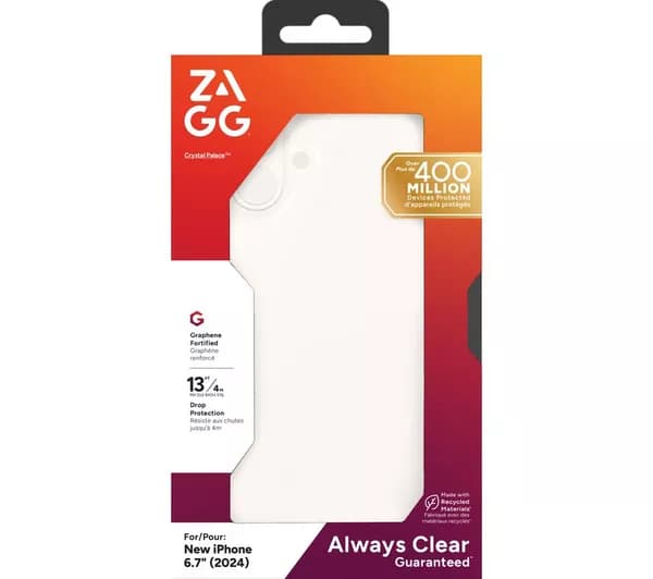 ZAGG Crystal Palace iPhone 16 Pro Case - Clear