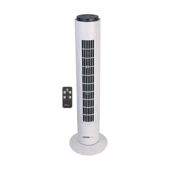 Crystal Air 74 Tower Fan With Remote Control - White | CRYSTAL-AIR74