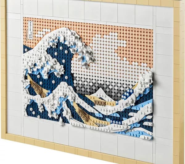 LEGO Art 31208 Hokusai - The Great Wave Wall Art Set for Adults
