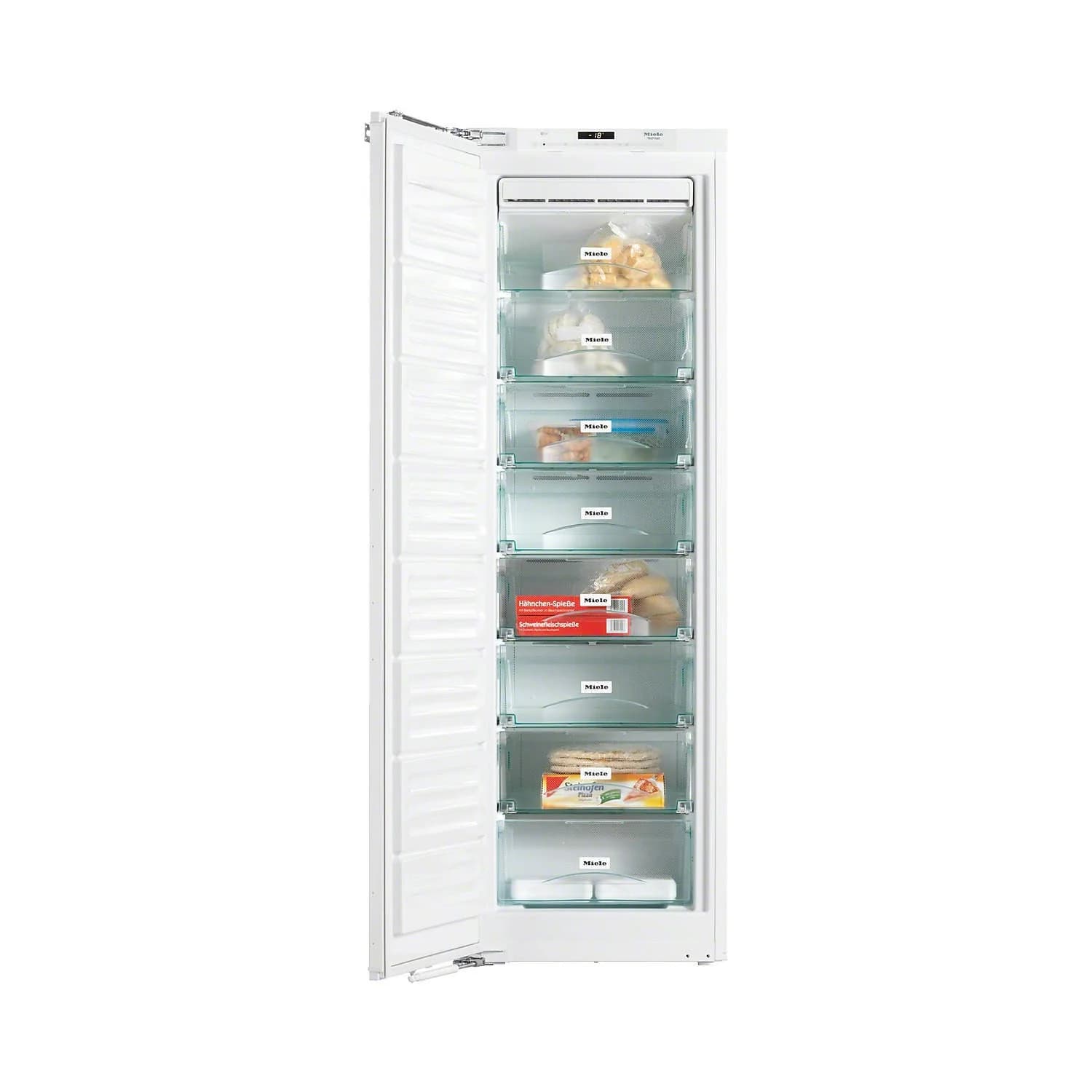 EX-DISPLAY Miele 217L Frost Free Integrated In Column Freezer - White | FNS37402I