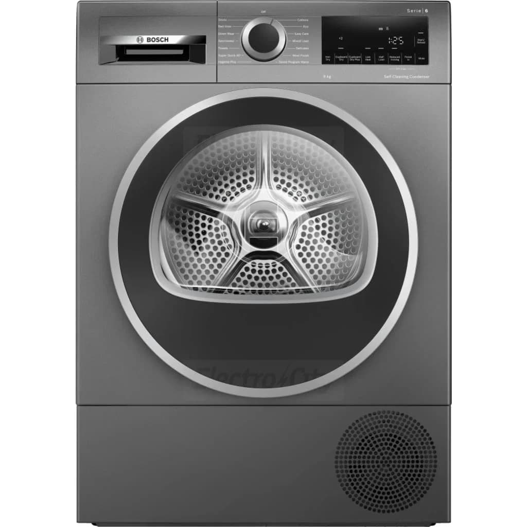 Bosch Series 6 9kg Heat Pump Tumble Dryer | Graphite
