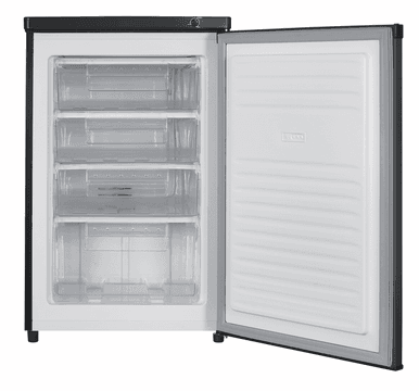 Belling 55cm Wide Freestanding Undercounter Freezer - Black Steel | BFZ95BKIX