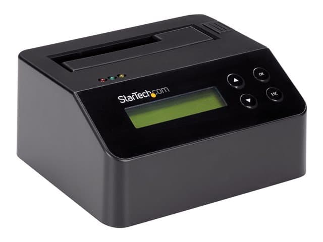 STARTECH.COM - StarTech USB 3.0 Hard Drive Eraser Dock for 2.5" & 3.5" SATA SSD HDD + 4Kn Drive - LCD/ RS232 - Secure Erase HDD Wiper Docking Station (SDOCK1EU3P2) - Hard drive eraser - 2.5" / 3.5" - SATA 6Gb/s - black - for P/N: SVA12M5NA