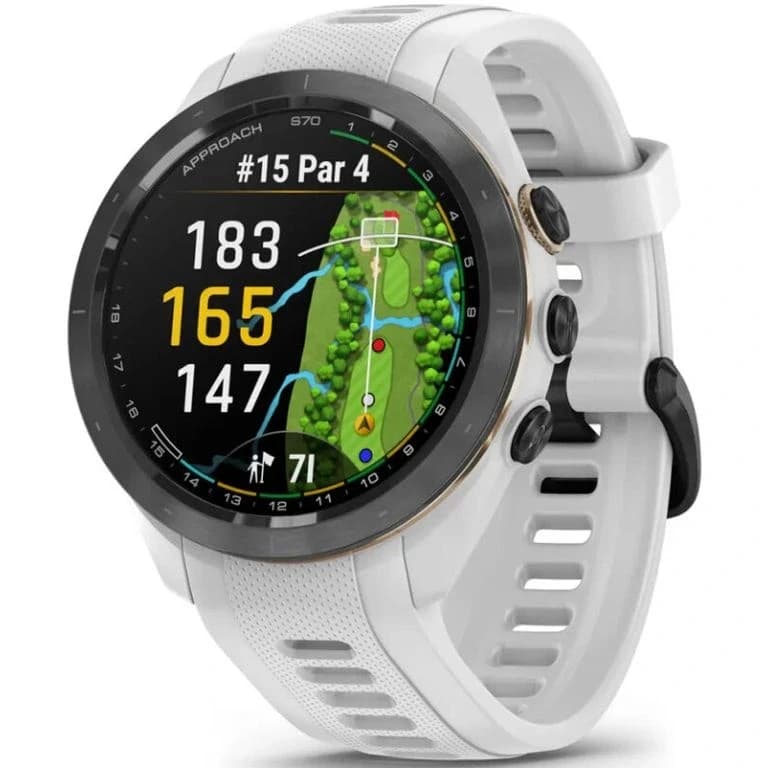 Garmin 010-02746-10 Approach S70 42mm Golf Watch – White