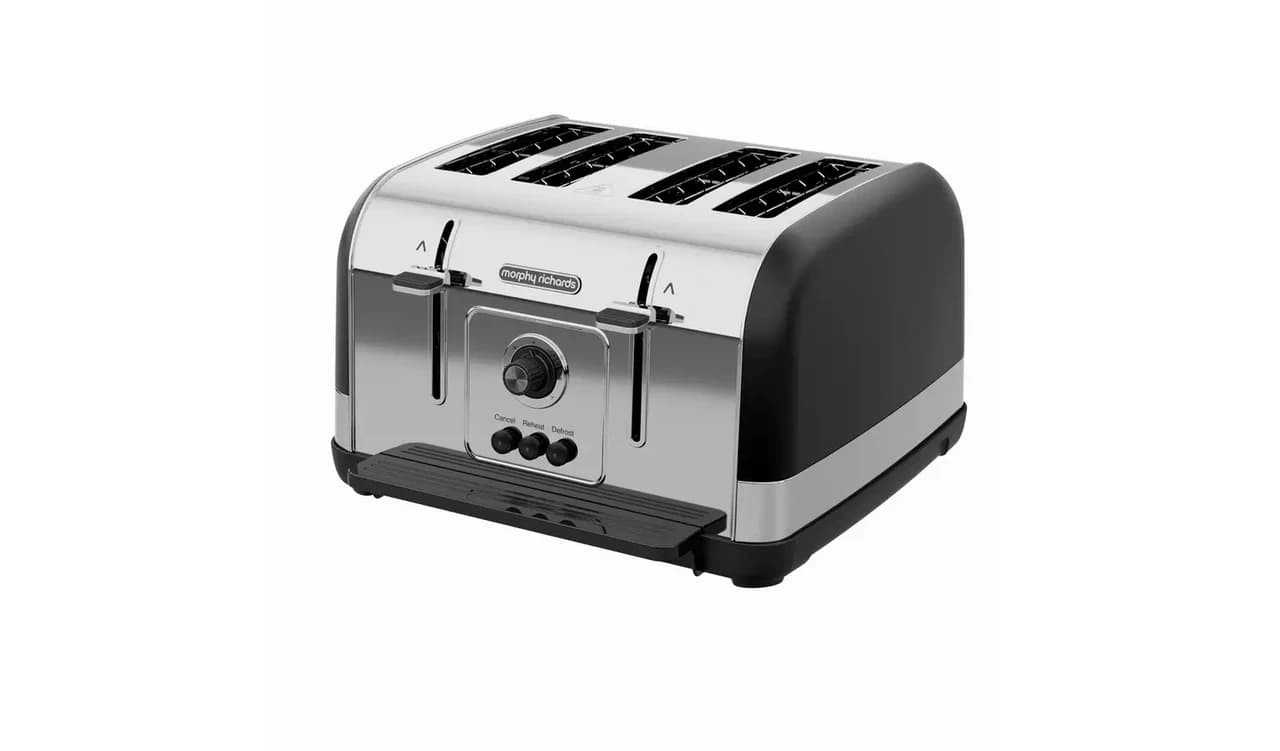 Morphy Richards 240131 Venture 4 Slice Toaster – Black