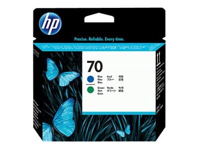 HP - 70 - blue, green - printhead