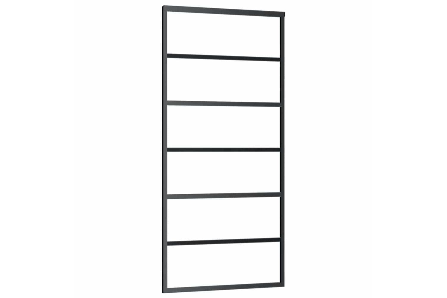 vidaXL 151015 Sliding Door Esg Glass And Aluminium 90x205cm Black