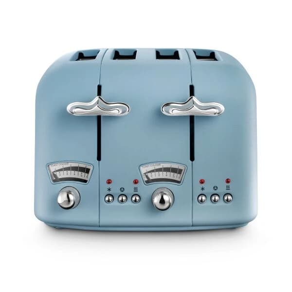 De'Longhi CT04AZ Argento Flora Toaster – Blue
