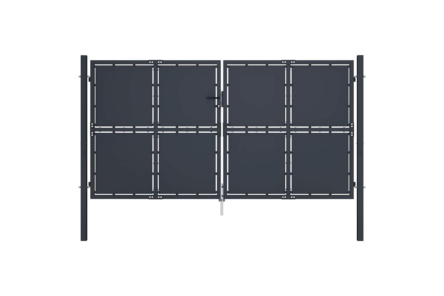 vidaXL 144526 Garden Gate Steel 300x150cm Anthracite