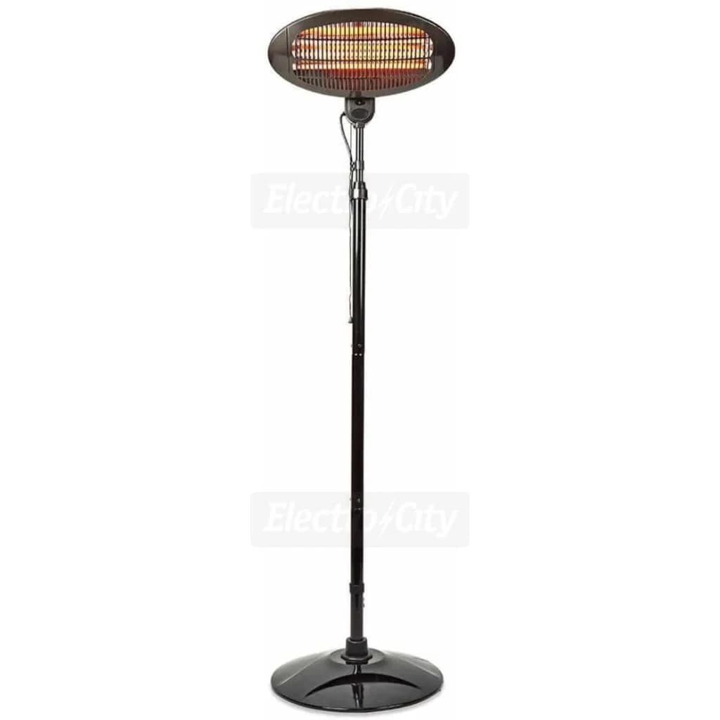 Nedis 2000W Outdoor Patio Heater with Stand | Black
