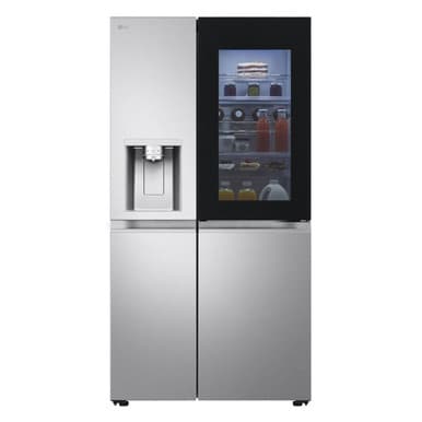 LG 628L InstaView™ Side-By-Side Refrigerator Non Plumbed - Brushed Steel | GSXE91BSAD.ABSQLGU