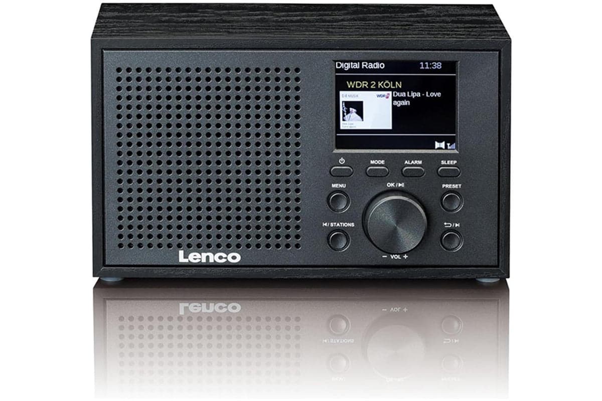 Lenco DAR-017BK DABFM Radio | Bluetooth | Wooden Casing | Black