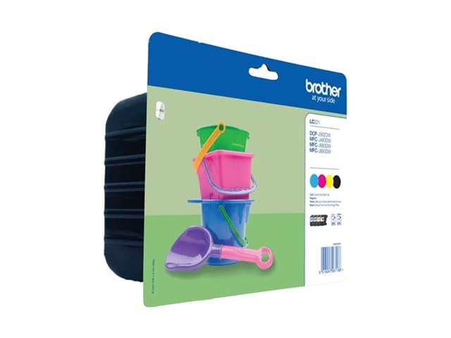 BROTHER - LC221 Value Pack - 4-pack - black, yellow, cyan, magenta - original - ink cartridge