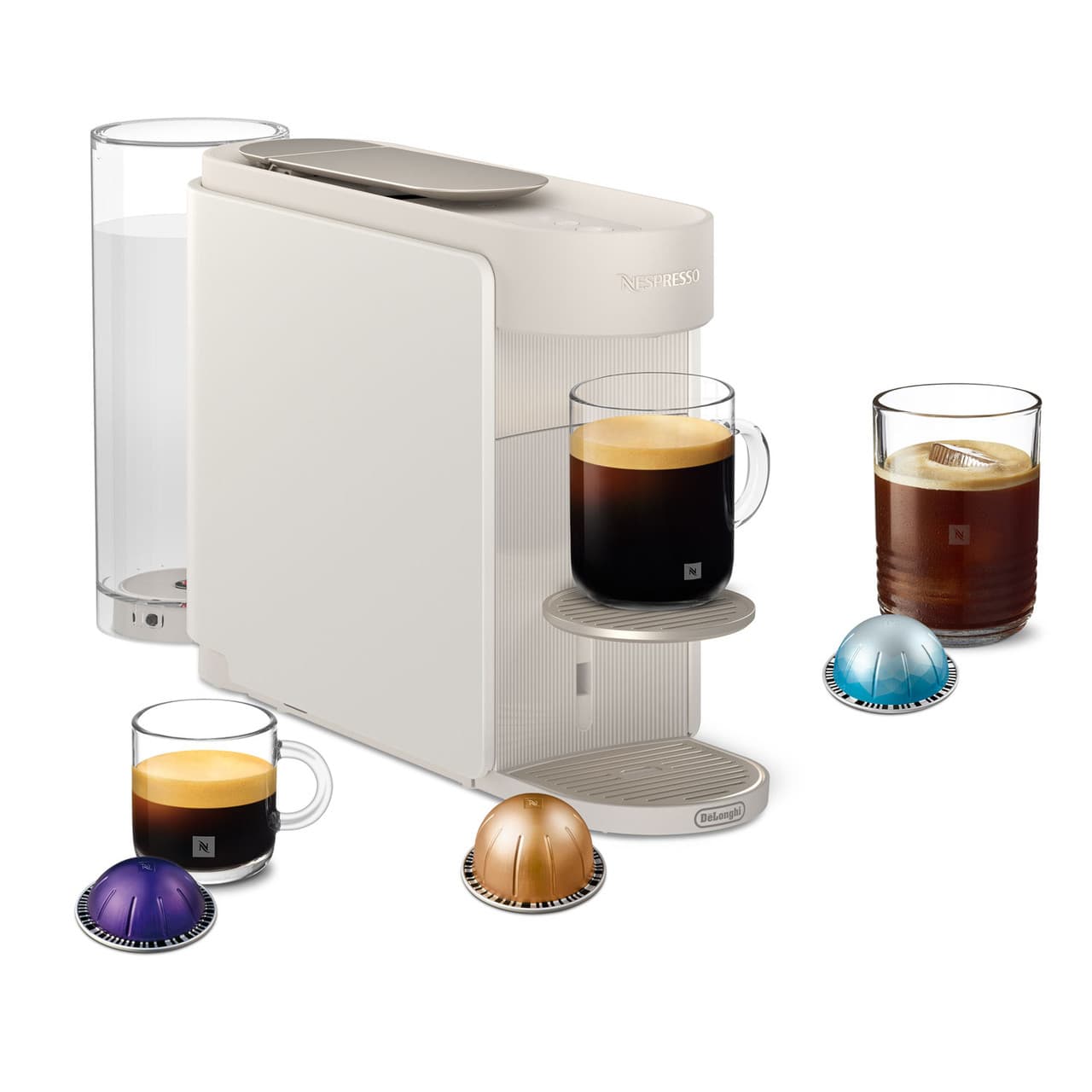 De'Longhi, ENV200.WH, Nespresso Vertuo Up Pod Coffee Machine, White