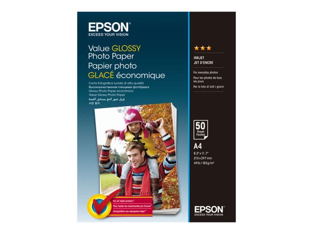 EPSON - Value - photo paper - glossy - 50 sheet(s) - A4 - 183 g/m²