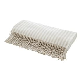 Salcombe Stripe Throw Latte