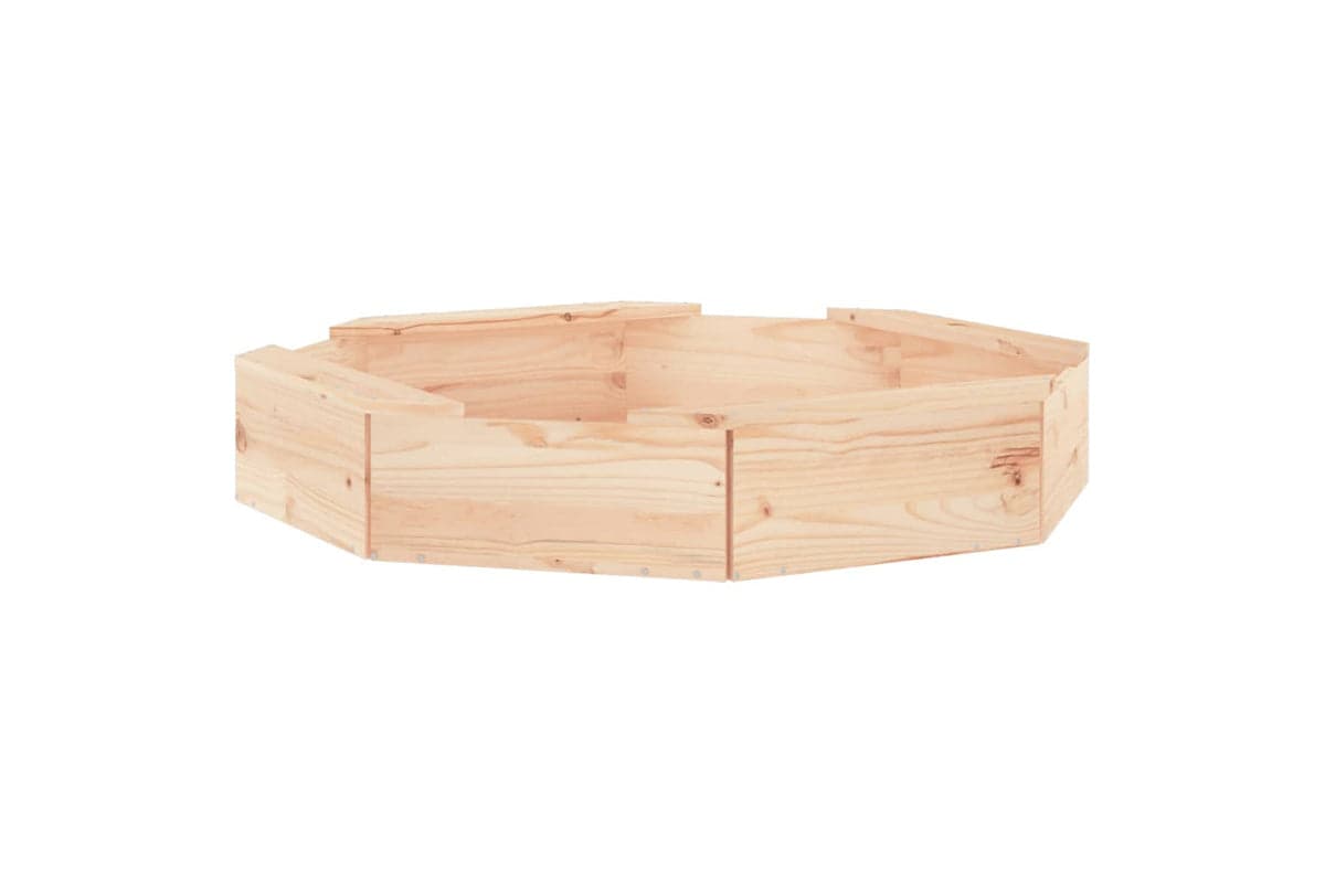 vidaXL 825009 Sandbox With Seats Octagon Solid Wood Pine
