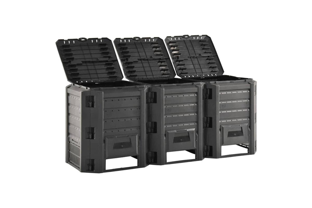 Vidaxl 312274 Garden Composter Black 1200 L