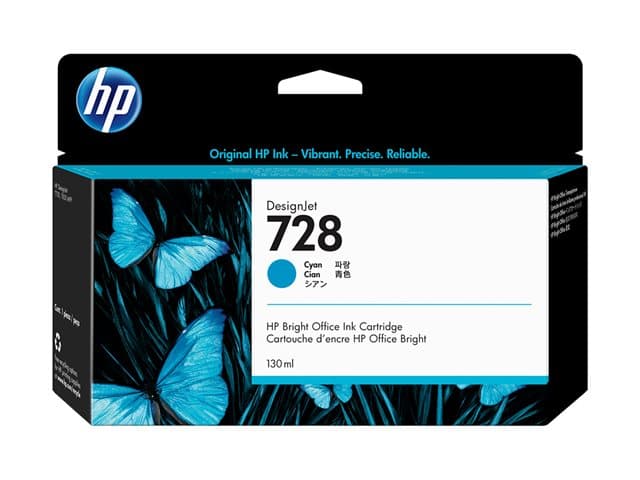HP - 728 - cyan - original - DesignJet - ink cartridge