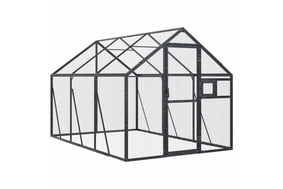 Aviary Anthracite 179x3x185 M Aluminium