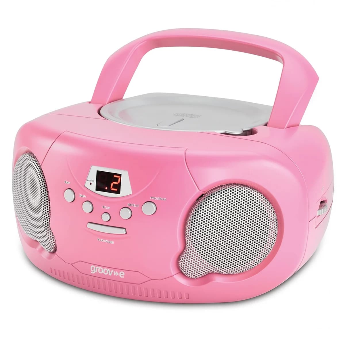 Groov-e Original Boombox CD Player with AM/FM Radio Pink | GVPS733PK