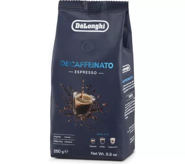 DELONGHI Decaffeinato Espresso Coffee Beans - 250g