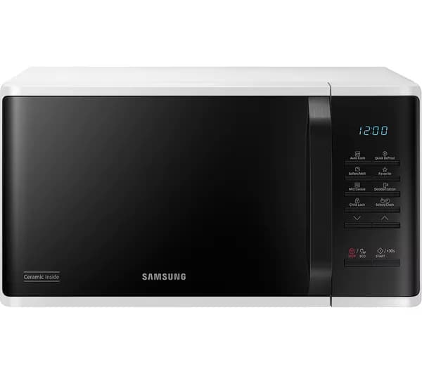 SAMSUNG MS23K3513AW Solo Microwave - White & Black