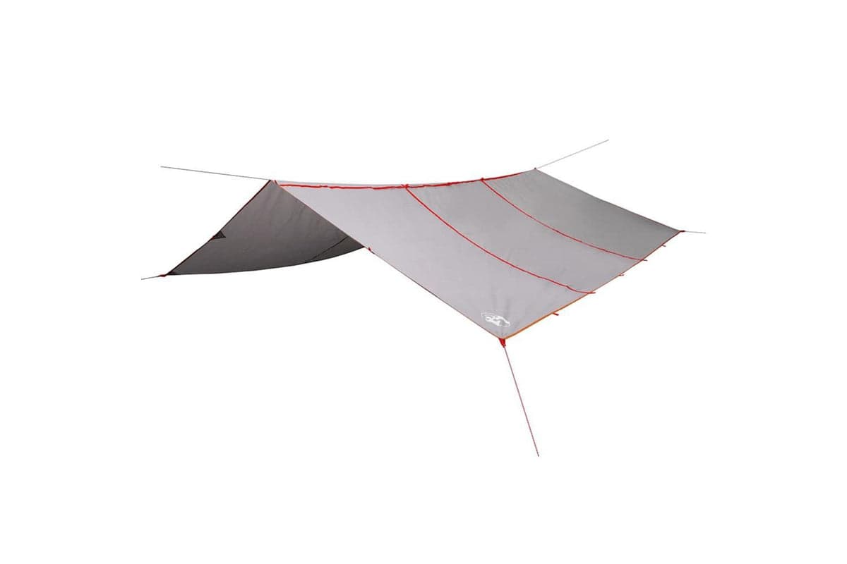 Vidaxl Camping Tarp Grey And Orange 420x440 Cm Waterproof