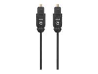 MANHATTAN - Toslink Digital Optical AudioCable, 5m, Male/Male, Toslink S/PDIF, Gold plated contacts, Lifetime Warranty, Polybag - digital audio cable (optical) - SPDIF - 5 m
