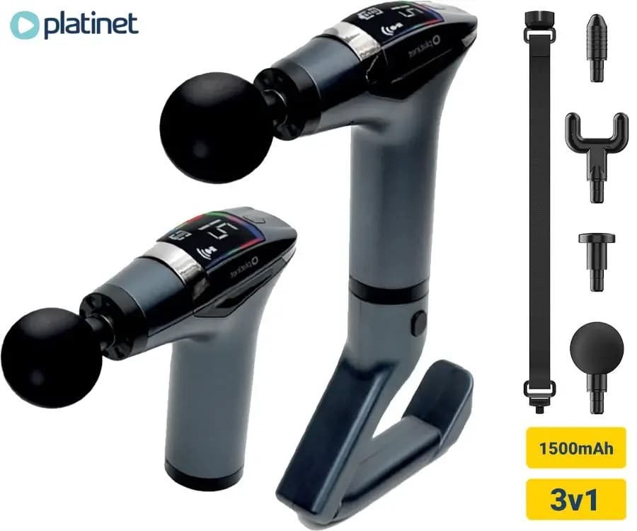 PLATINET 3-in-1 Functionality Massage Gun...