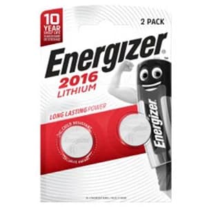 Energizer Lithium Coin Cell Battery - Pack of 2 | ELICR2016B2