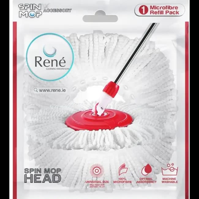 Rene Spin Mop Dada Replacement Head | White | MFHEAD