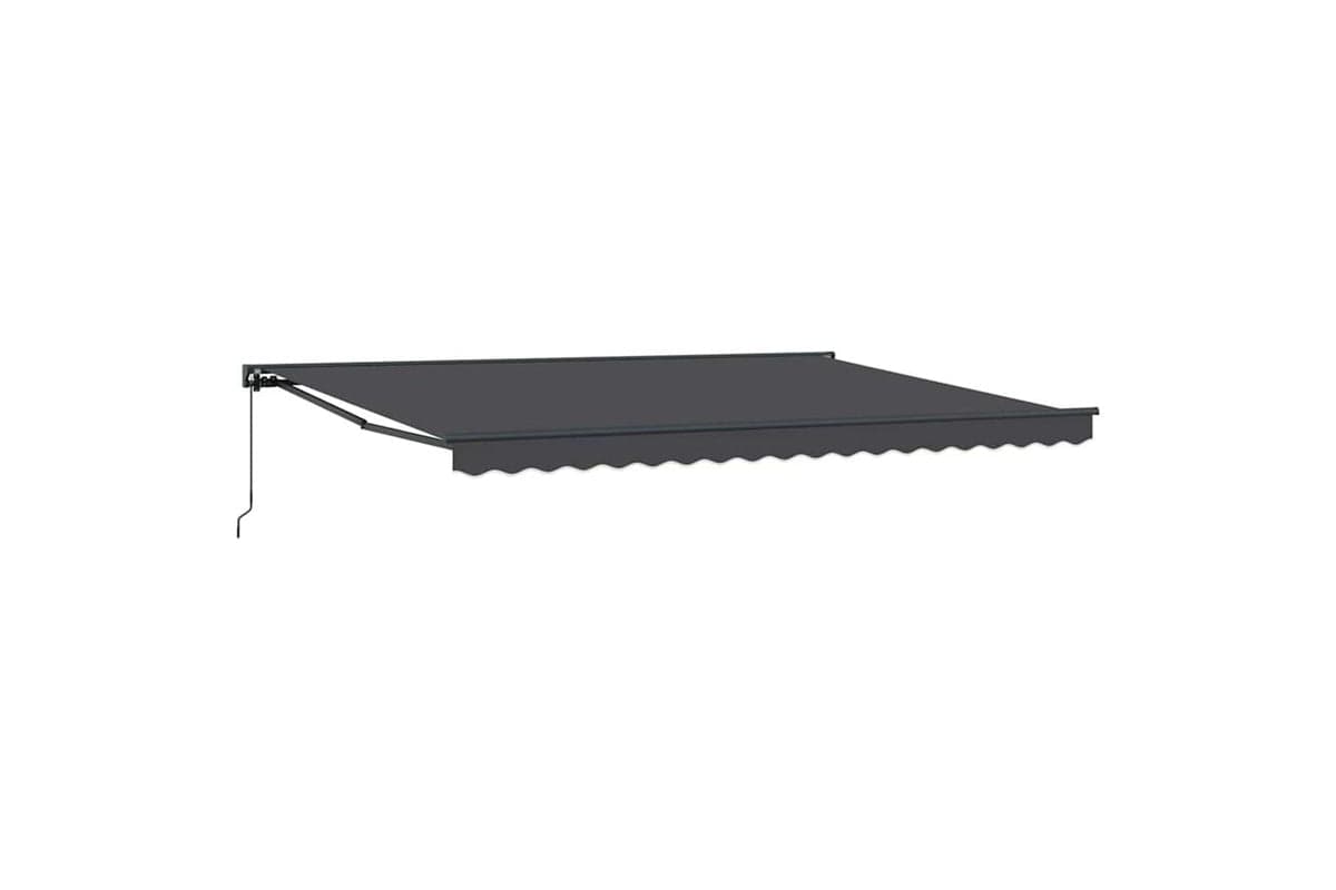 Vidaxl Retractable Awning Manual Anthracite 450x300 Cm Fabric