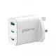 Groove 3-Port USB Mains GaN Charger 65W Power Delivery - White | GVMA109WE