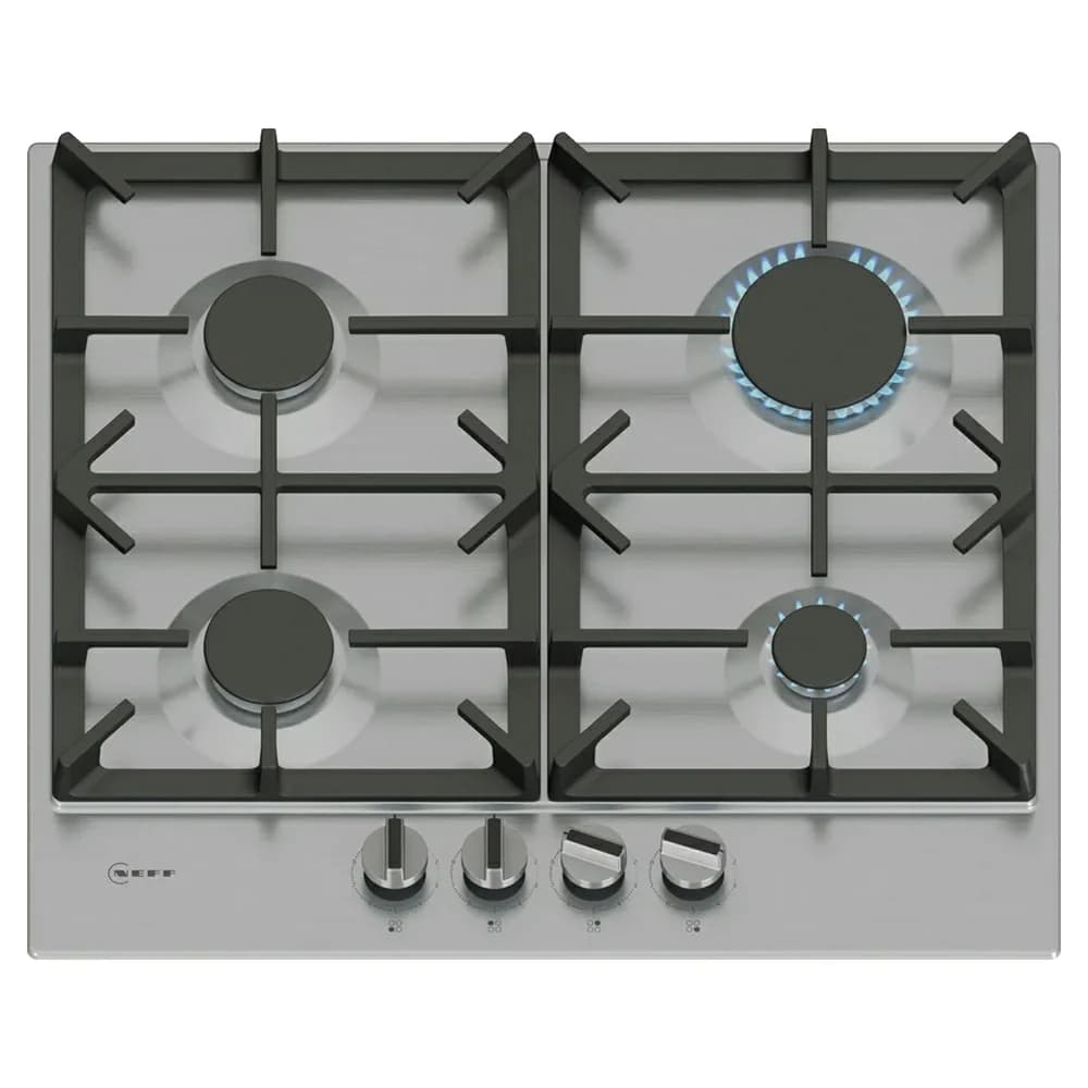 Neff N 70 60CM 4 Burner Gas Hob - Stainless Steel | T26CIP8N0