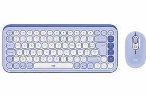 Logitech POP Icon Combo Wireless Keyboard and Mouse | Lilac
