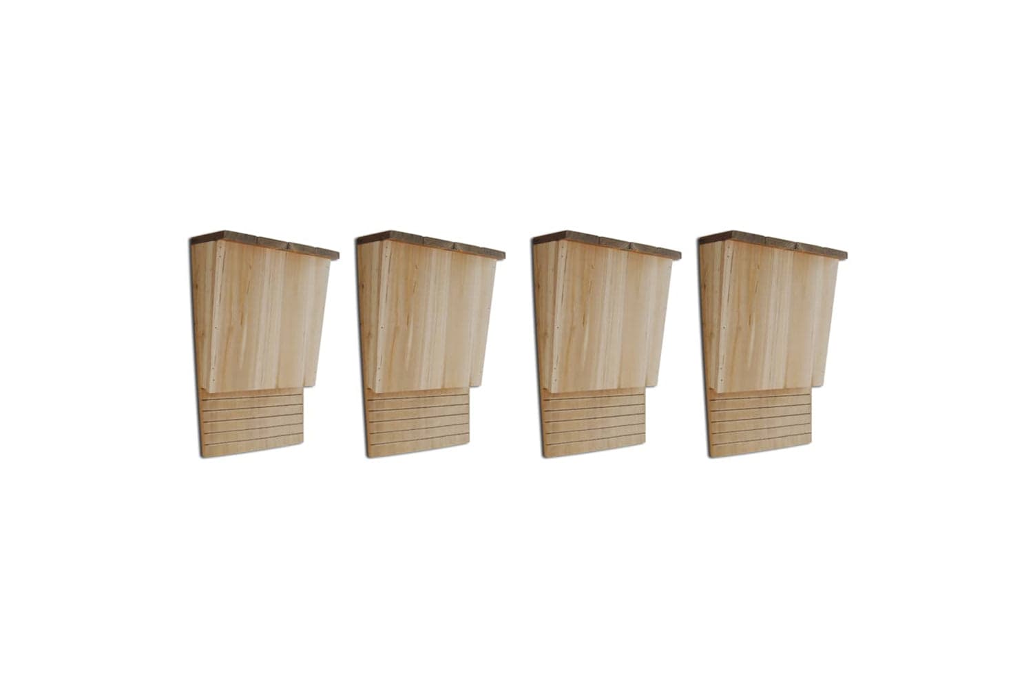 vidaXL 276009 Bat Houses 4 Pcs 22x12x34cm Wood