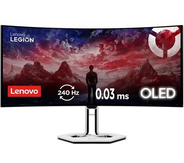 LENOVO Legion Pro 34WD-10 Quad HD 34" OLED Gaming Monitor - White