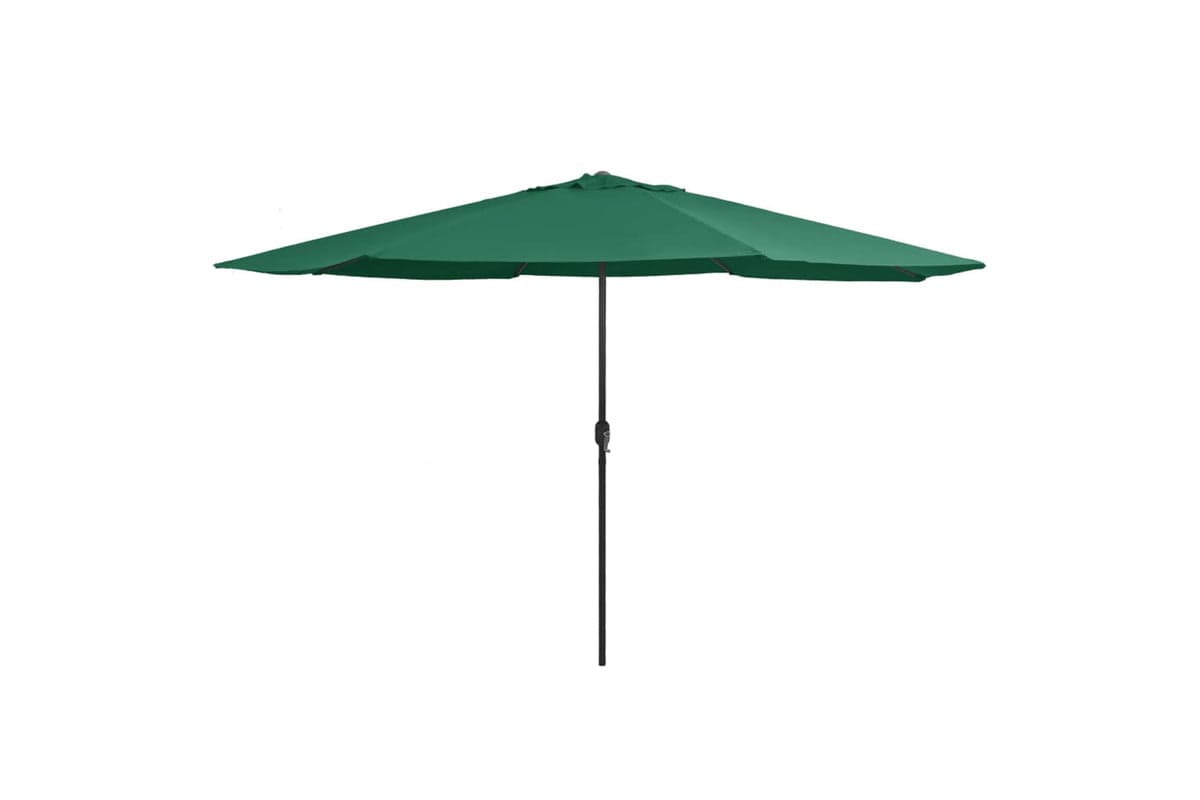 vidaXL Outdoor Parasol With Metal Pole 390cm Green
