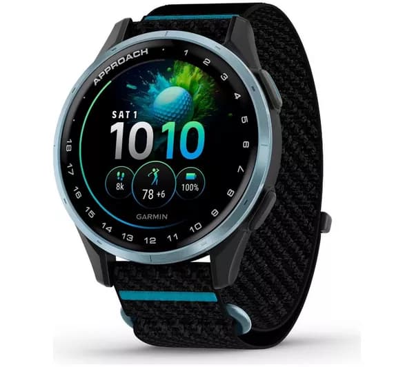 GARMIN Approach J1 Kids Golf Smart Watch - Cloud Blue Aluminium with Black Fabric Band