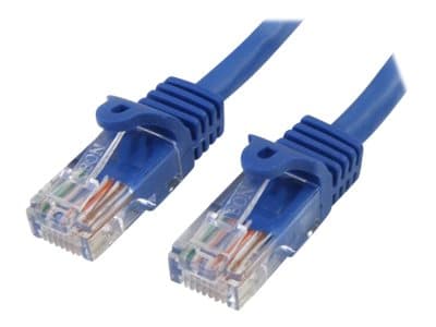 STARTECH.COM - Startech 1m Blue Cat5e / Cat 5 Snagless Patch Cable - patch cable - 1 m - blue