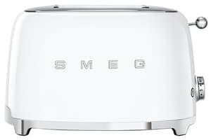 Smeg 50's Retro Style Aesthetic 2 Slice Toaster | TSF01WHUK | White