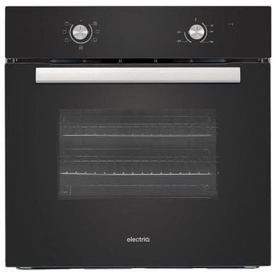 GRADE A1 - electriQ Single Oven and Ceramic Hob Pack - Black