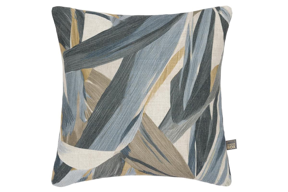 Elin Cushion | Natural/Blue | 43 x 43 cm