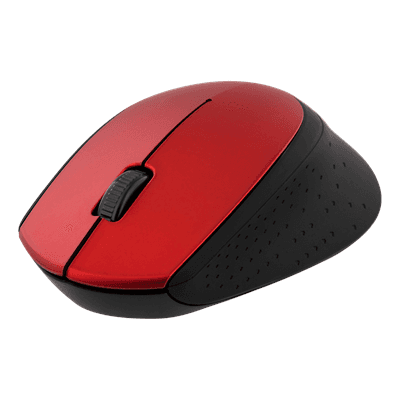 Deltaco Wireless Computer Mouse - Red | MS462