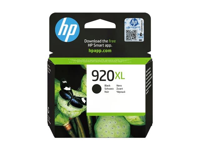 HP - 920XL - CD975AE - 1 x Black - Ink cartridge - High Yield - For Officejet 6000, 6500, 6500 E709a, 6500A, 6500A E710a, 7000, 7500A