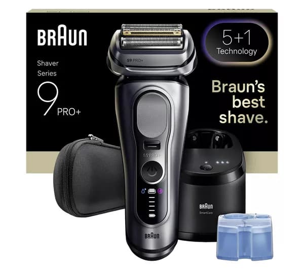 BRAUN Series 9 Pro+ 9667cc Wet & Dry Electric Shaver - Silver