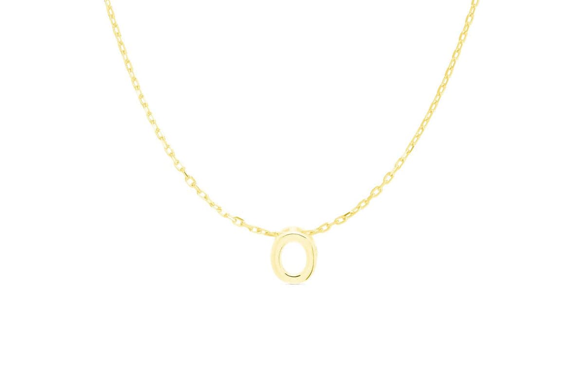 Luxenter Sterling Silver Gold Letter Necklace | Nh109y999o00