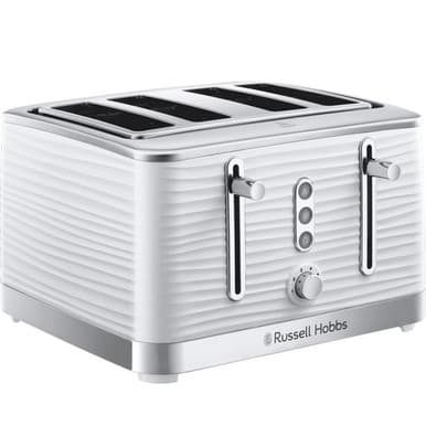 Russell Hobbs Inspire 4 Slice White Toaster | 24380